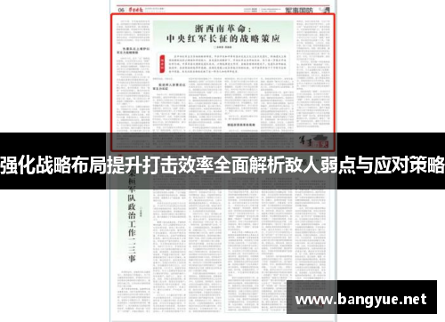 强化战略布局提升打击效率全面解析敌人弱点与应对策略