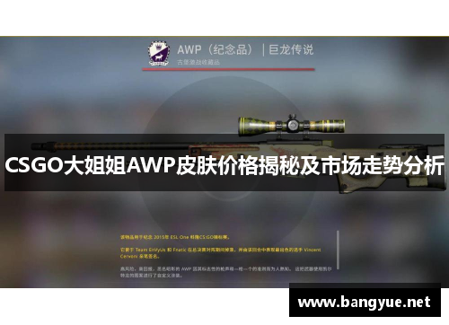 CSGO大姐姐AWP皮肤价格揭秘及市场走势分析