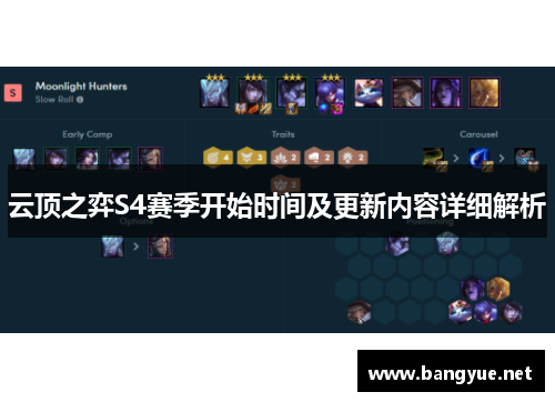 云顶之弈S4赛季开始时间及更新内容详细解析